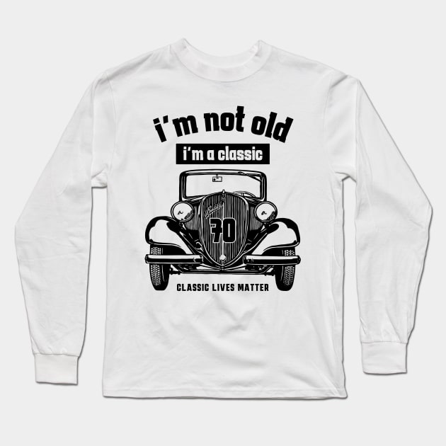 70th birthday Long Sleeve T-Shirt by Circle Project